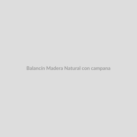 Balancín Madera Natural con campana